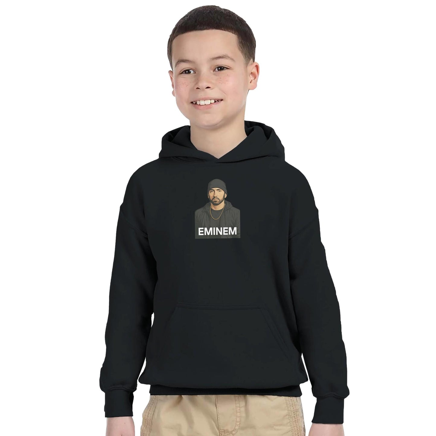 Youth Eminem Rap God Unisex Hoodie, Eminem Vintage Inspired Hoodie, Gildan 18500B, Eminem Retro Youth Hoodie, Slim Shady Merch,Birthday Gift