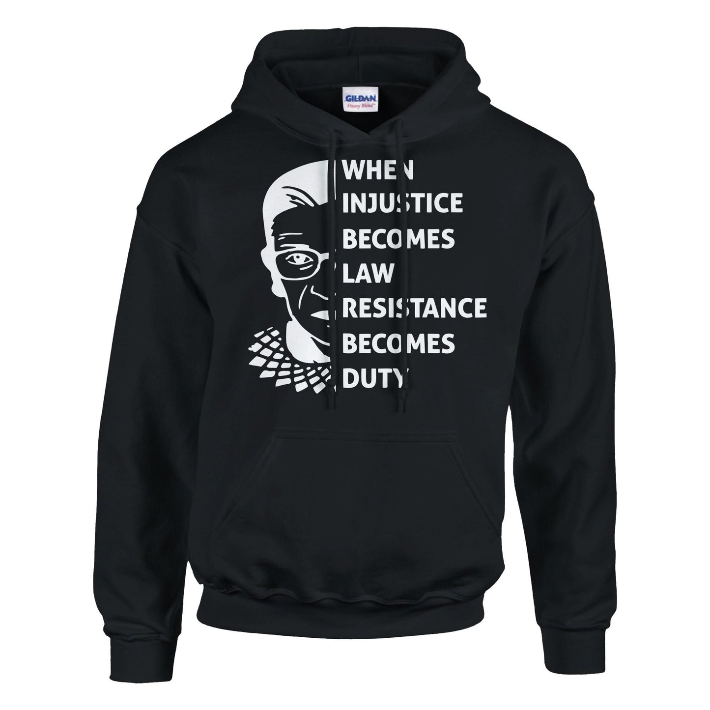 When Injustice Becomes Law, Resist, Resistance, Hoodie, Notorious RBG Shirt, Political or protest Sweatshirt, Supreme Court Notorious RBG