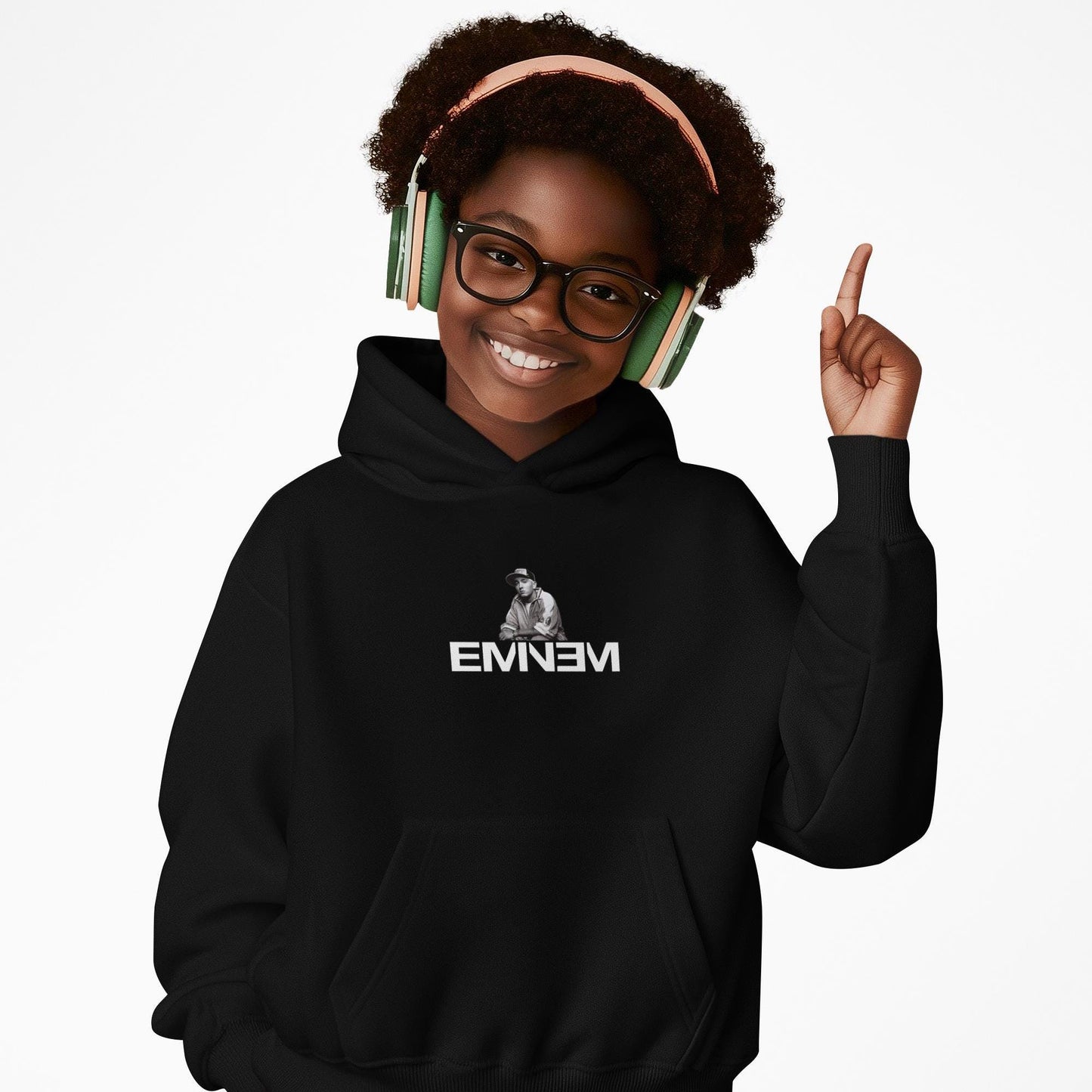 Youth Eminem Rap God Unisex Hoodie, Eminem Vintage Inspired Hoodie, Gildan 18500B, Eminem Retro Youth Hoodie, Slim Shady Merch,Birthday Gift