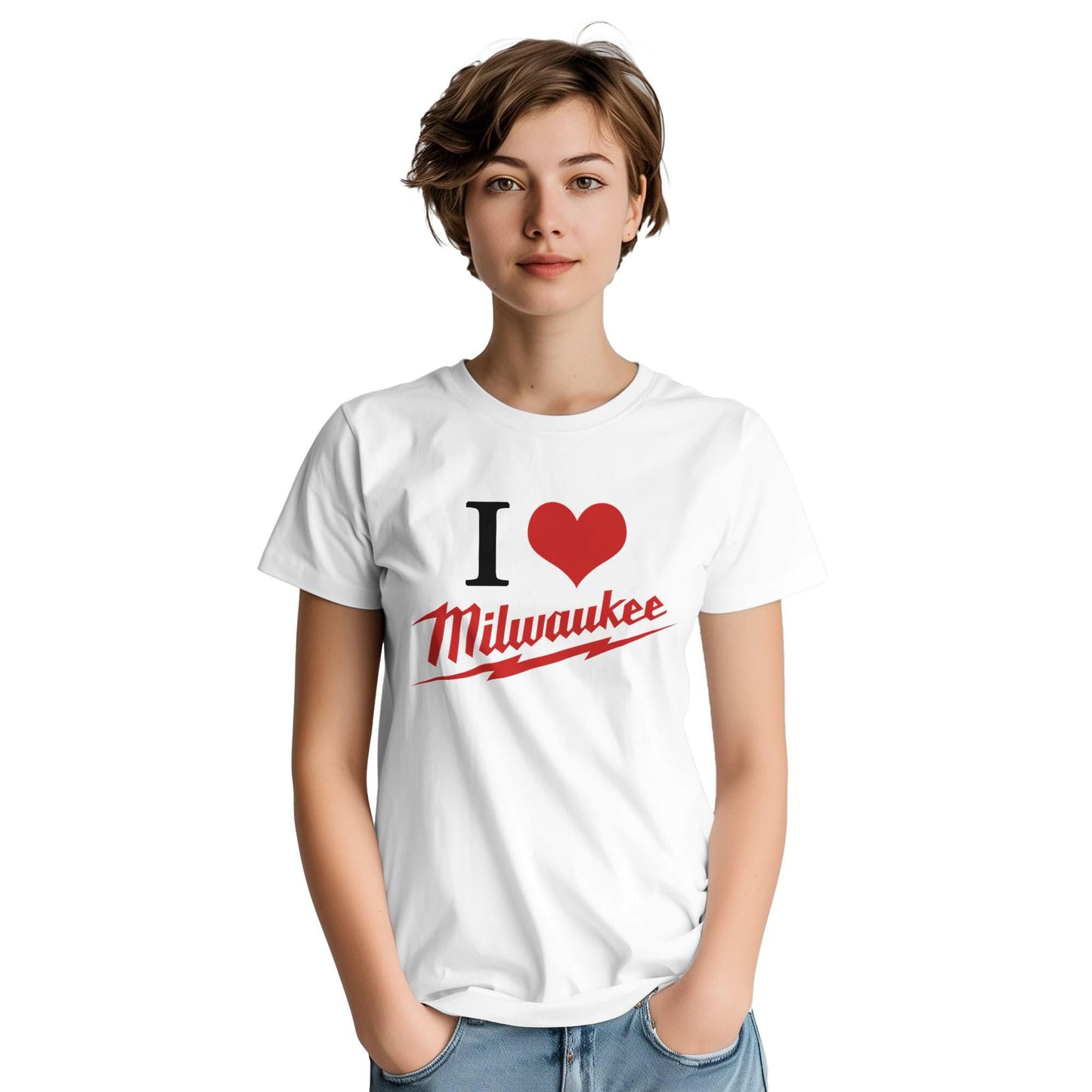 Milwaukee Tools I Love Shirt, Milwaukee Tools Adult Unisex College Tshirt, I Love Mechanic T-shirt, Gift for Mechanics, Garage Work T Shirt