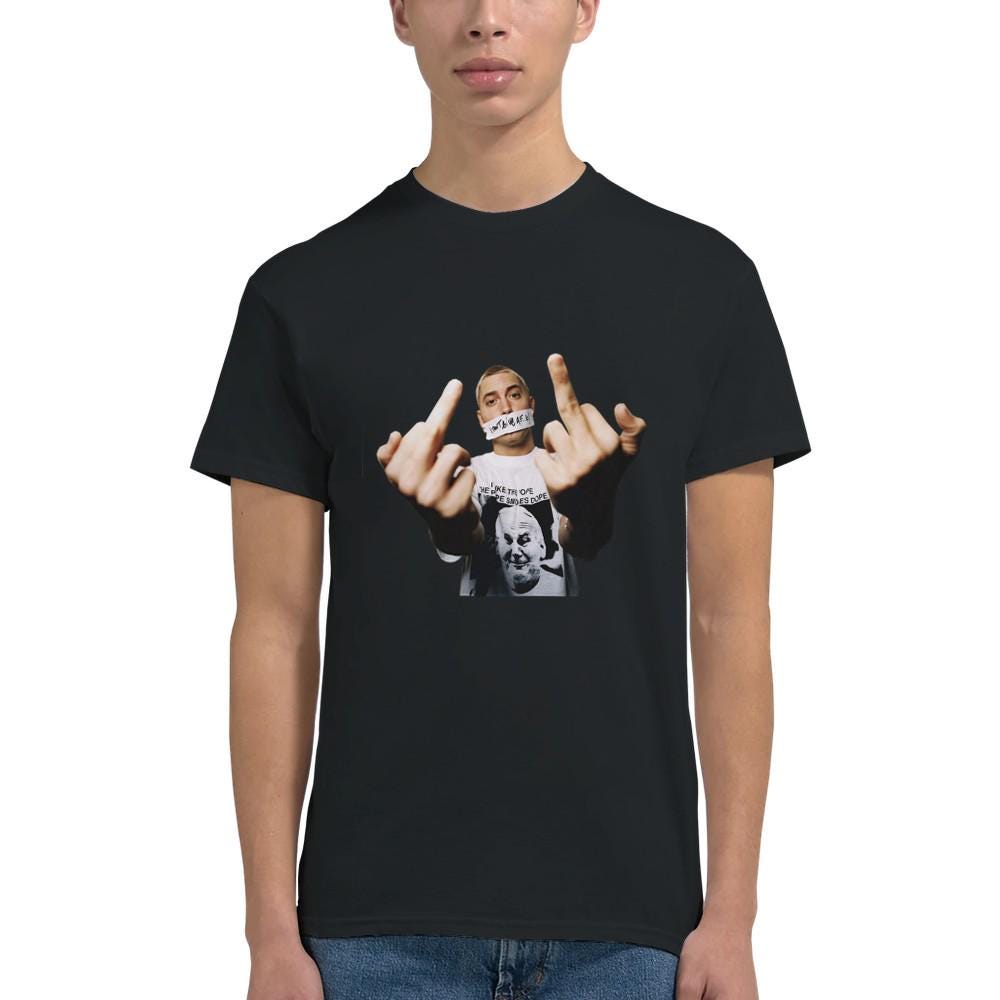 Eminem Middle Finger T-shirt, Eminem Shirt, Real Slim Shady T-Shirt, Gift For Him, Gift For Her