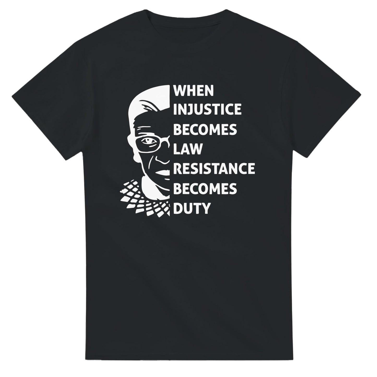 When Injustice Becomes Law, Resist, Resistance,Shirt, Notorious RBG Shirt, Political or protest t-shirt, Supreme Court Notorious RBG