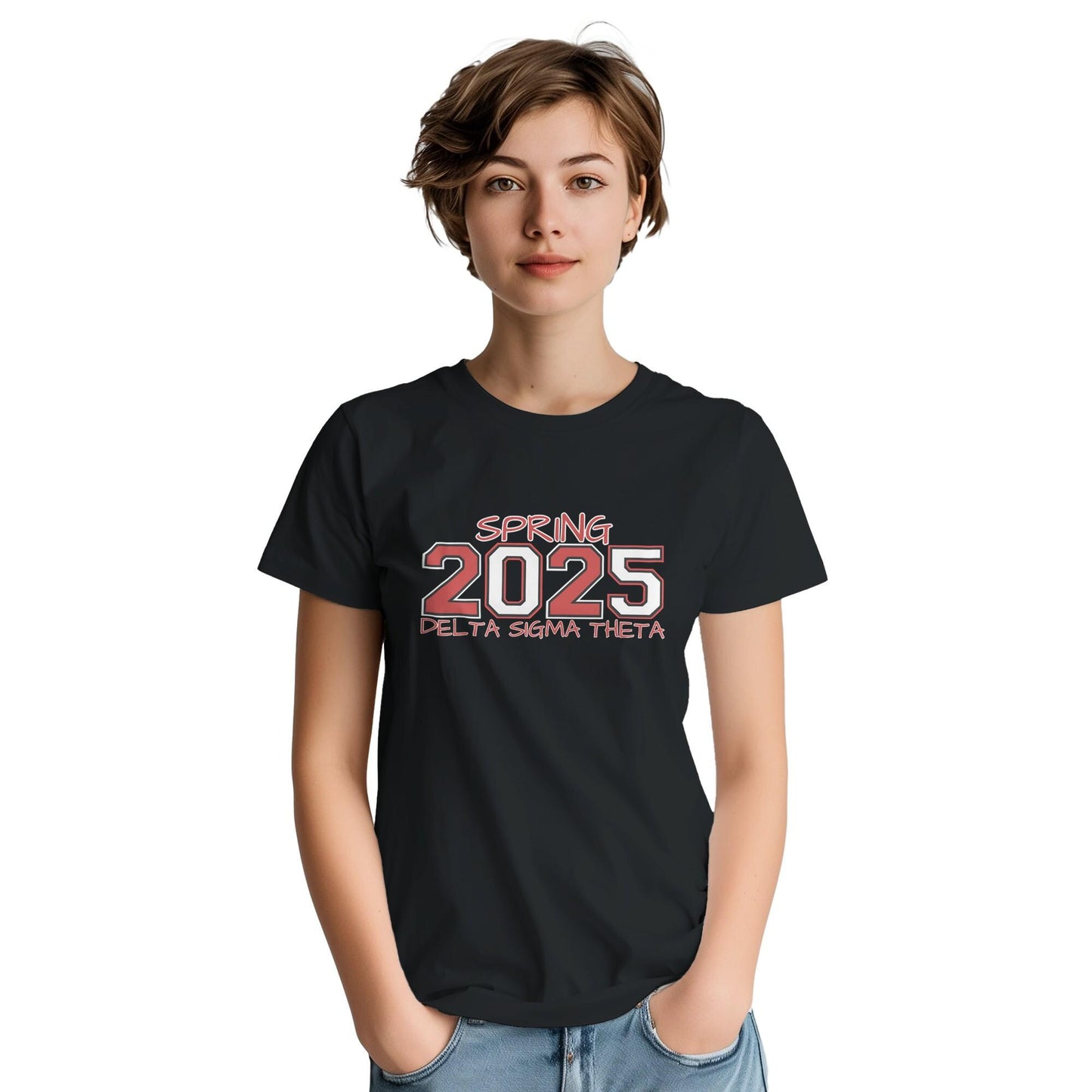 Delta Sigma Theta 2025 Spring T-shirt, Delta Sorority DST Paraphernalia Girl Shirt