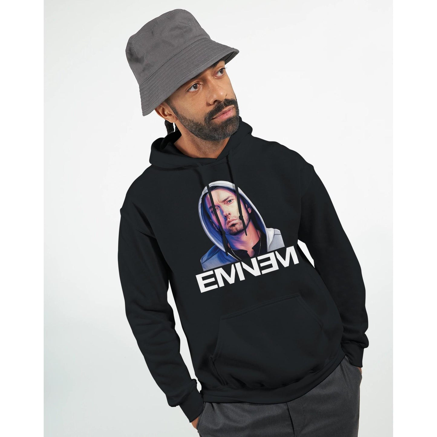 Eminem Rap God Unisex Hoodie Adult, Eminem Vintage Inspired Hoodie, Gildan 18500, Eminem Retro Adult Hoodie, Slim Shady Merch,Birthday Gift