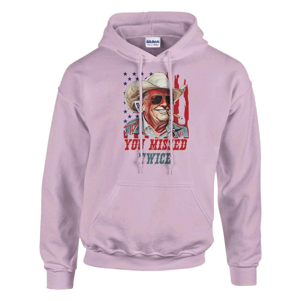 Trump You Missed Hoodie, Gildan 18500 Heavyweight High Quality Unisex Hoodie