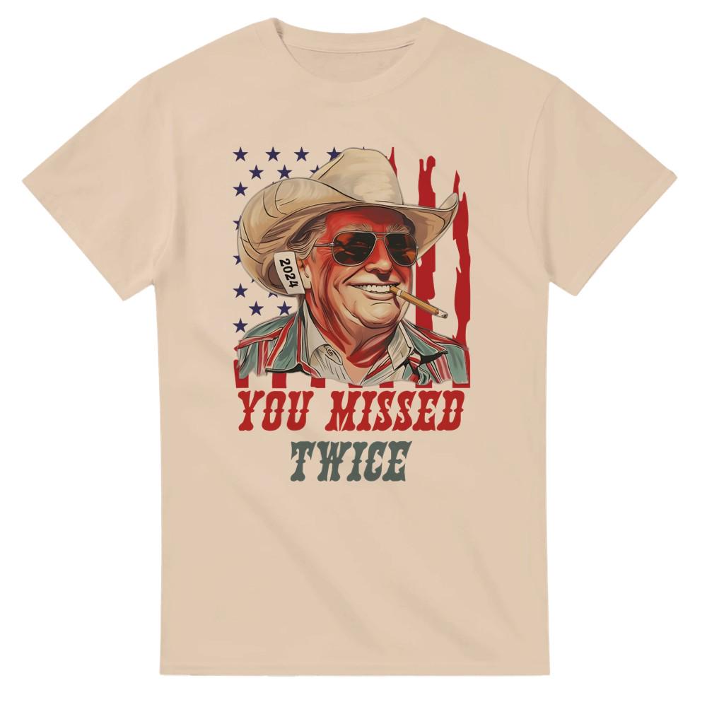 Trump You Missed Shirt, Gildan 5000 Heavyweight High Quality Unisex Crewneck T-shirt
