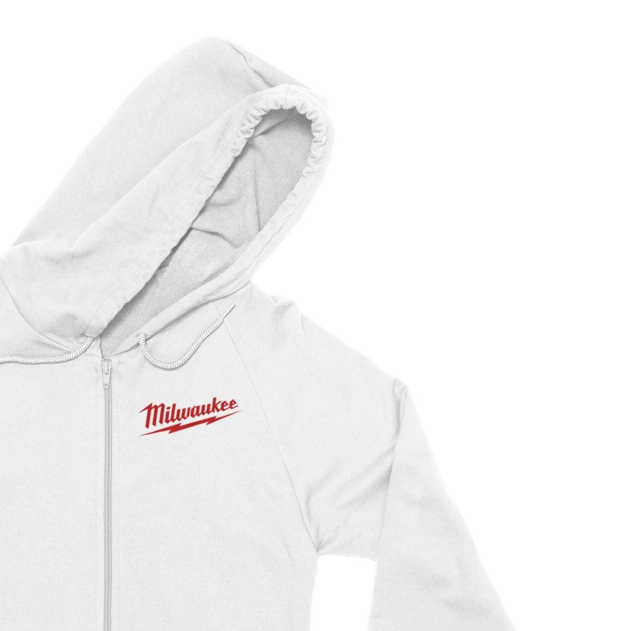 Milwaukee Girl Zip Hoodie, Milwaukee Tools Adult Unisex College Hoodie, Hot Girl Mechanic Sweatshirt, Gift for Mechanics, Garage Work Hoodie