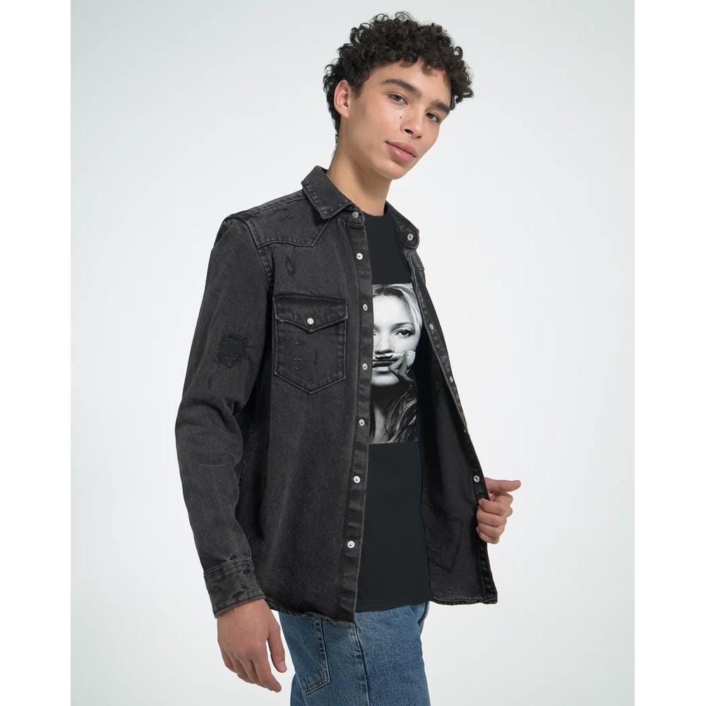 Kate Moss Moustache Shirt, Kate Moss Tshirt, Gildan 5000 T-shirt, Gift For Him, Gift For Her