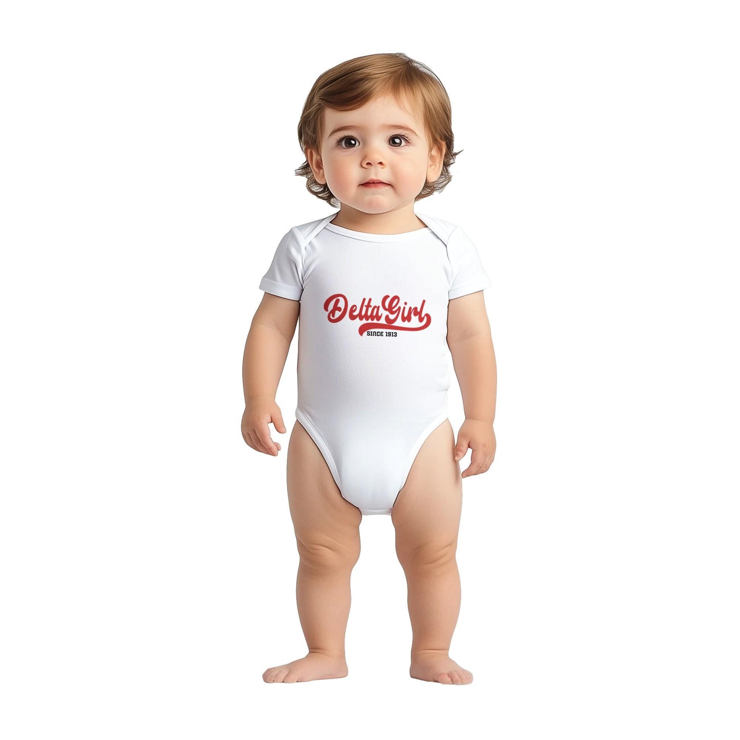 Delta Girl Baby Onesie, Unique Toddler Birthday Bodysuit Gift, Funny Outfit