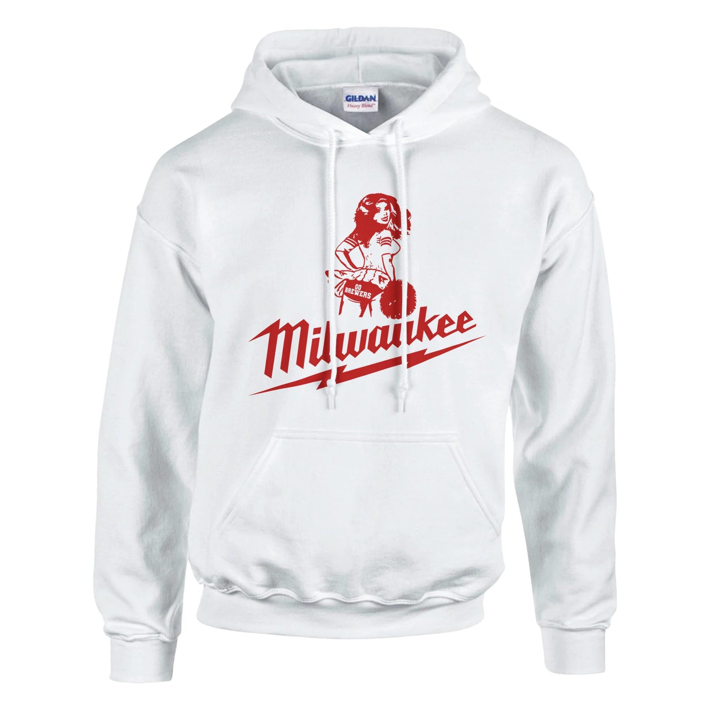 Milwaukee Girl Hoodie, Milwaukee Tools Adult Unisex College Hoodie, Hot Girl Mechanic Sweatshirt, Gift for Mechanics, Garage Work Pullover