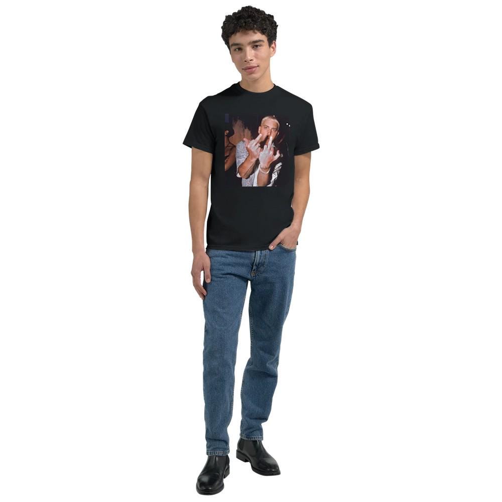 Eminem Middle Finger T-shirt, Eminem Shirt, Real Slim Shady T-Shirt, Gift For Him, Gift For Her