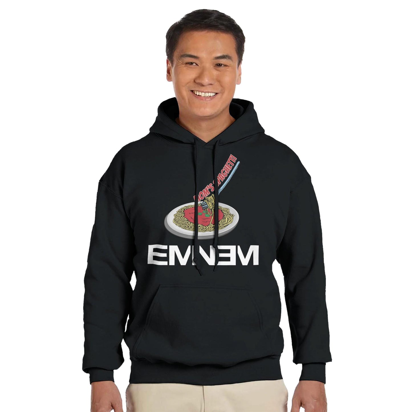 Eminem Mom's Spaghetti Rap God Unisex Hoodie Adult, Eminem Vintage Inspired Hoodie, Gildan 18500, Eminem Retro Adult Hoodie,Birthday Gift