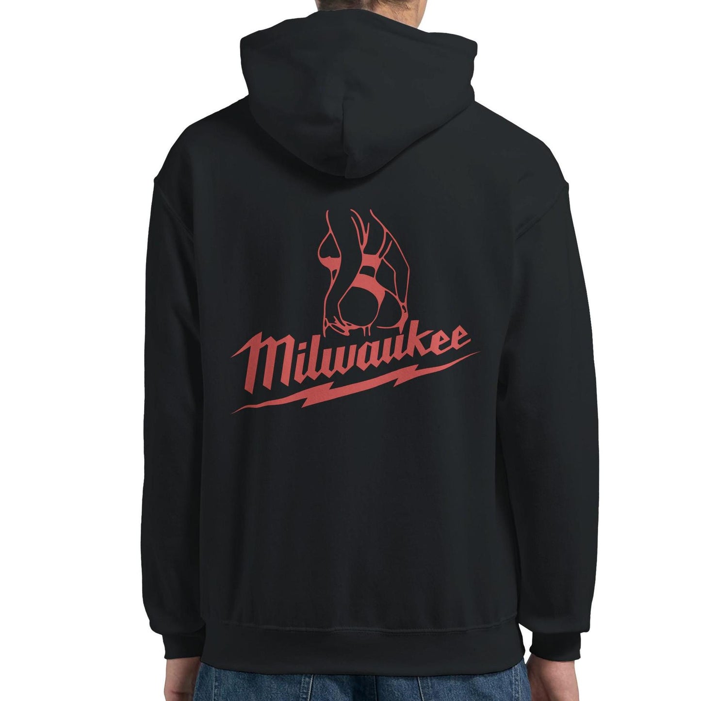 Milwaukee Girl Hoodie, Milwaukee Tools Adult Unisex College Hoodie, Hot Girl Mechanic Sweatshirt, Gift for Mechanics, Garage Work Pullover