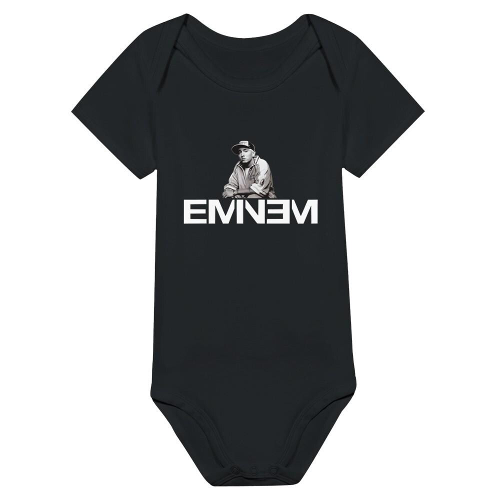 Eminem Baby Bodysuit, Rap God Baby Short Sleeve Crewneck Bodysuit