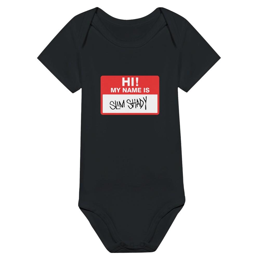 Eminem Baby Bodysuit, Slim Shady, Rap God Baby Short Sleeve Crewneck Bodysuit