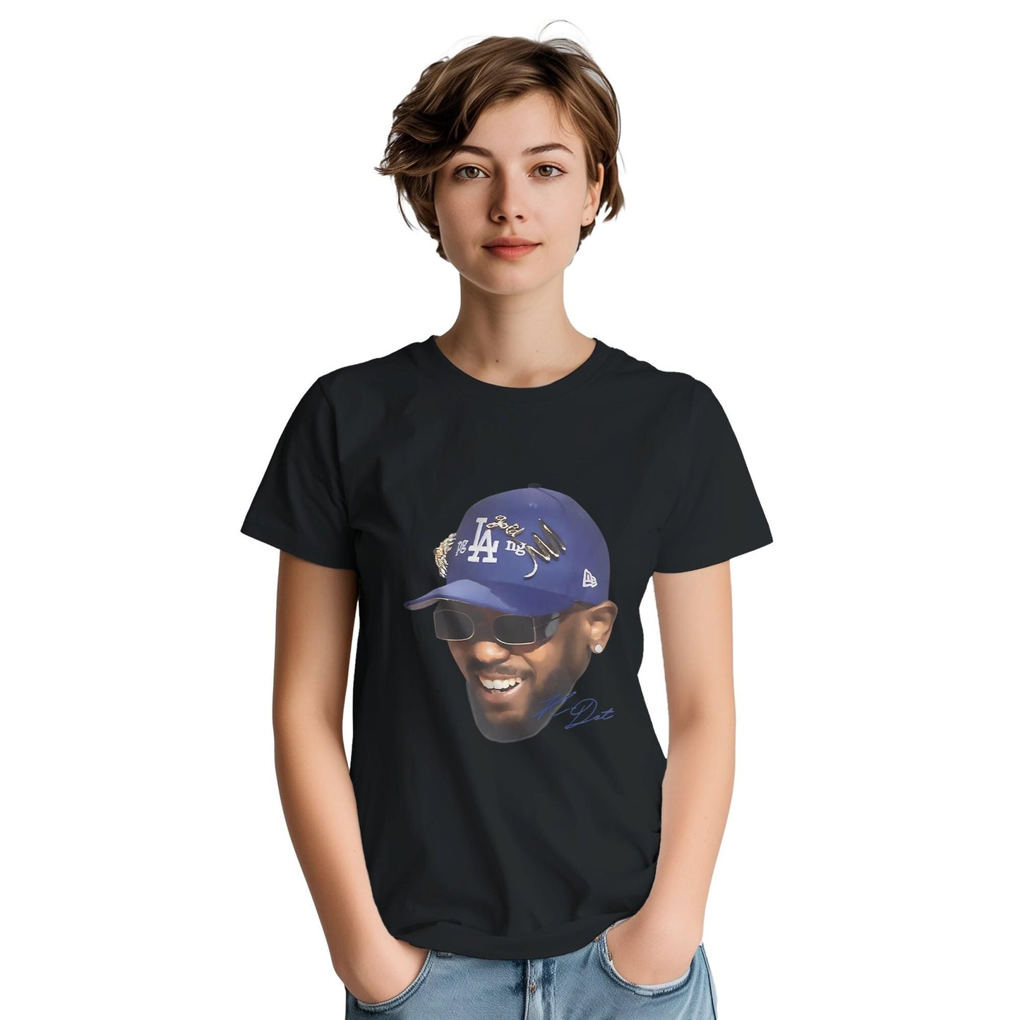 Kendrick Lamar T-shirt Vintage Rap Tee Hip Hop J Cole Drake Concert Tour Merch Y2K Tupac Kanye Playboi Carti Travis Scott Big Face Graphic