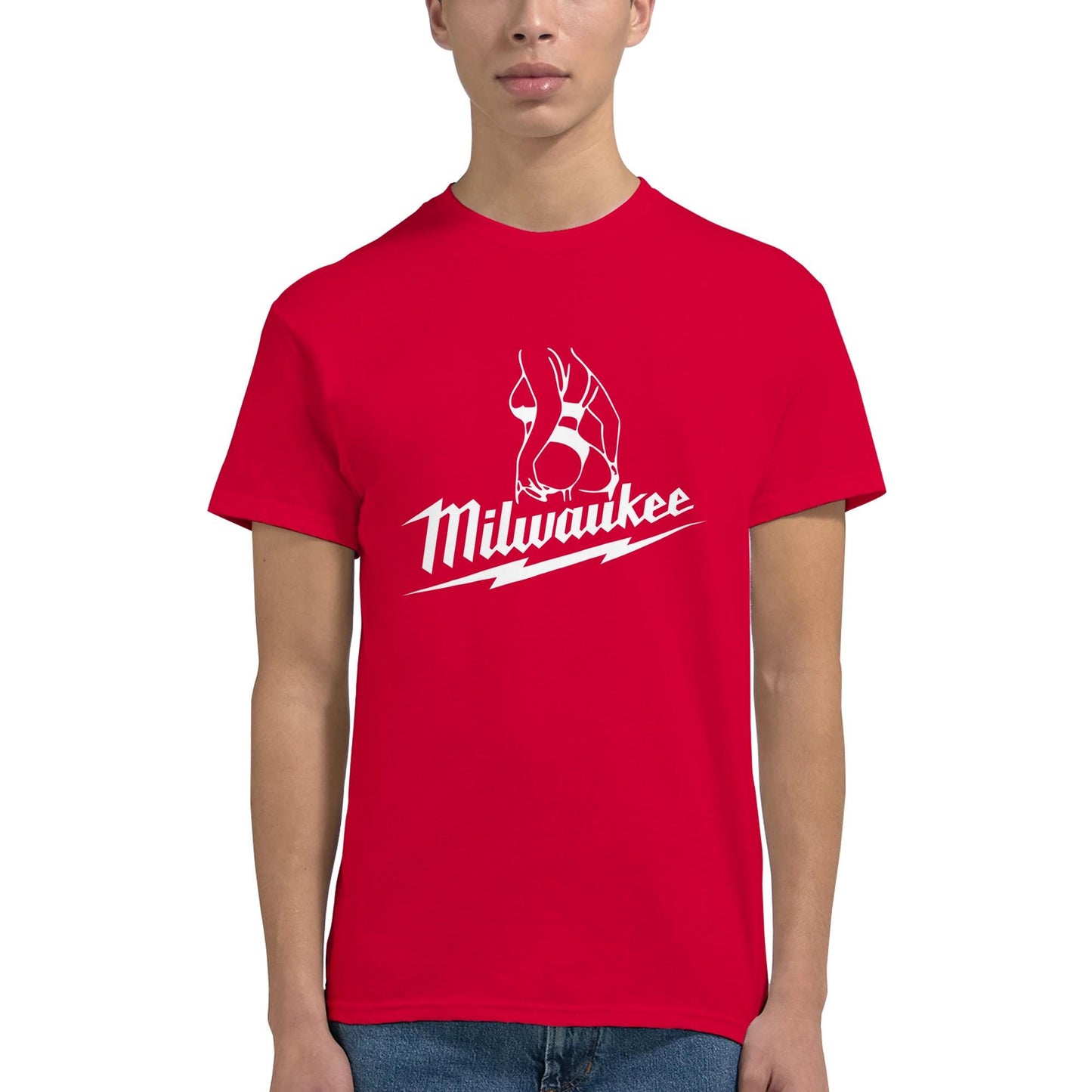 Milwaukee Girl Shirt, Milwaukee Tools Adult Unisex College Tshirt, Hot Girl Mechanic T-shirt, Gift for Mechanics, Garage Work T Shirt