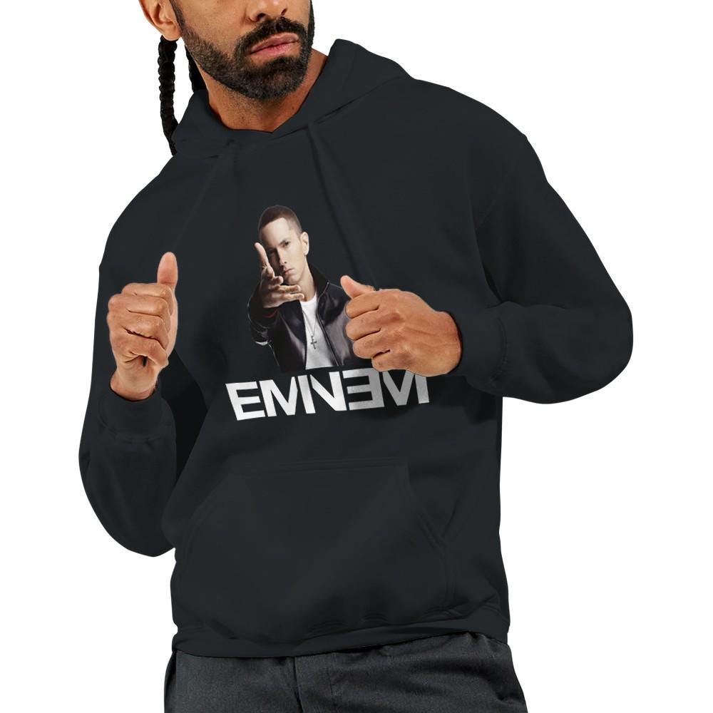Eminem Rap God Unisex Hoodie Adult, Eminem Vintage Inspired Hoodie, Gildan 18500, Eminem Retro Adult Hoodie, Slim Shady Merch,Birthday Gift