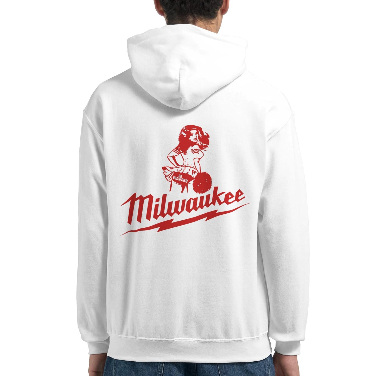 Milwaukee Girl Hoodie, Milwaukee Tools Adult Unisex College Hoodie, Hot Girl Mechanic Sweatshirt, Gift for Mechanics, Garage Work Pullover