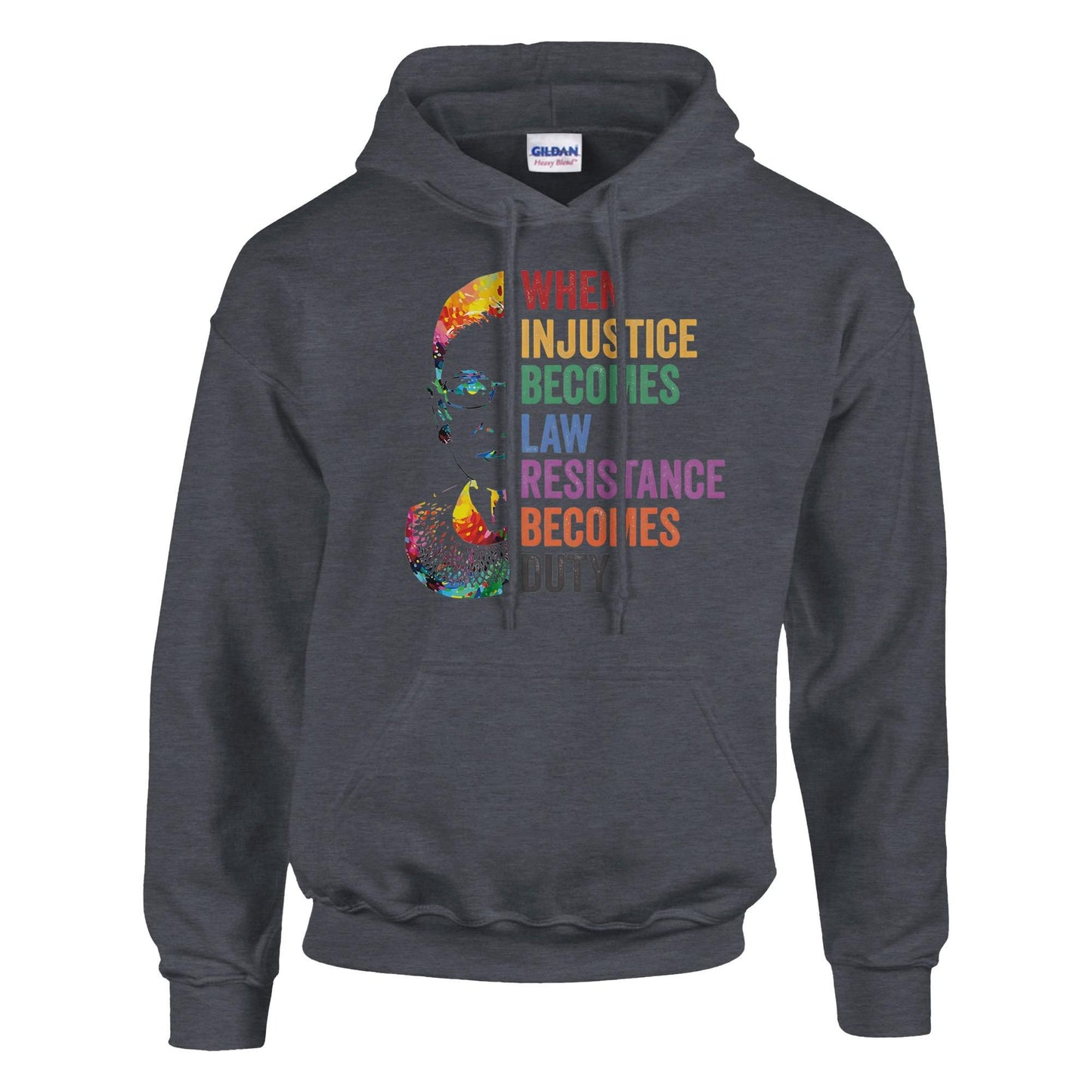When Injustice Becomes Law, Resist, Resistance, Hoodie, Notorious RBG Shirt, Political or protest Sweatshirt, Supreme Court Notorious RBG