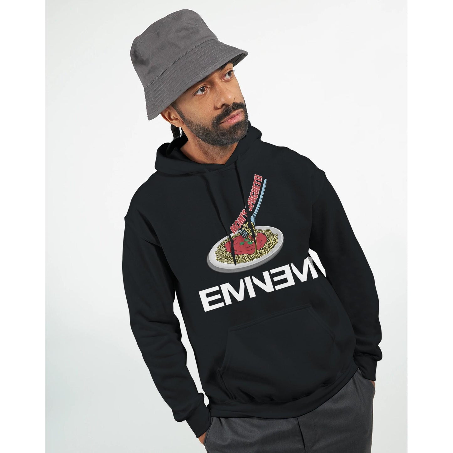 Eminem Mom's Spaghetti Rap God Unisex Hoodie Adult, Eminem Vintage Inspired Hoodie, Gildan 18500, Eminem Retro Adult Hoodie,Birthday Gift