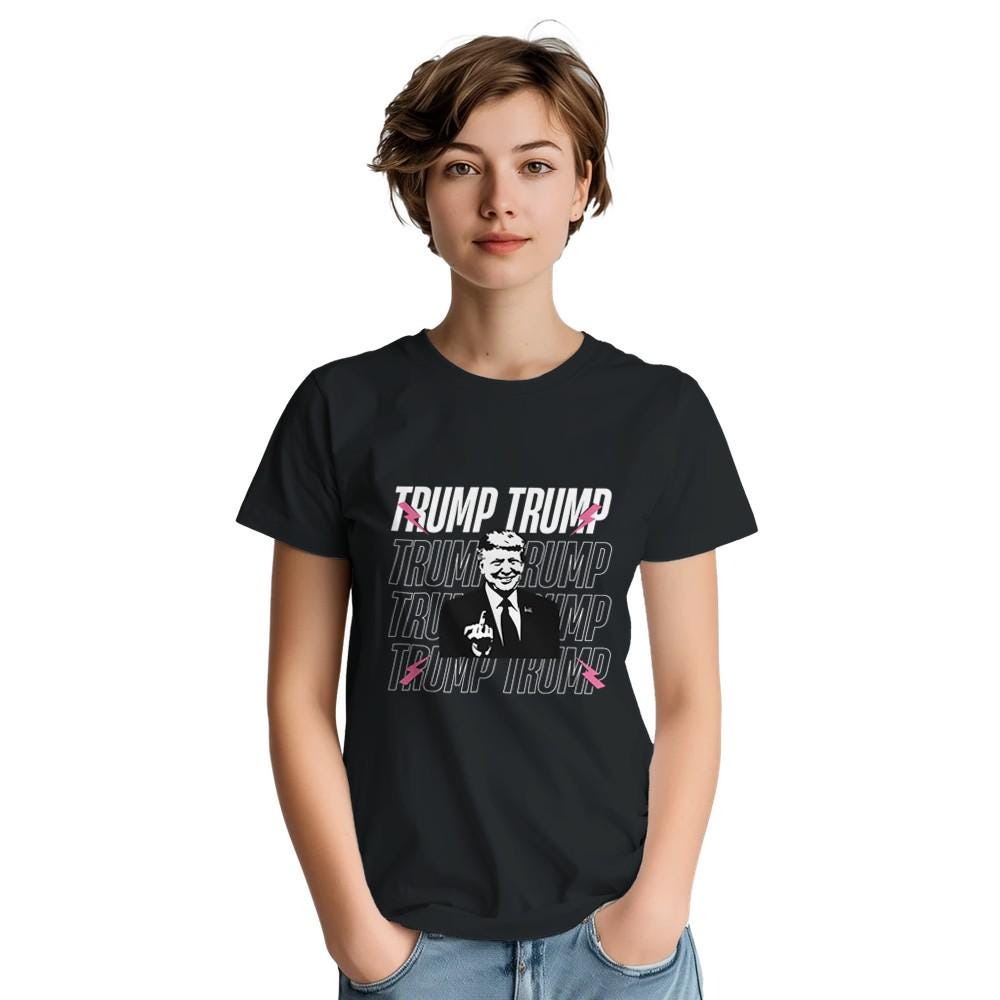 Trump Shirt Middle Finger, Gildan 5000 Heavyweight High Quality Unisex Crewneck T-shirt