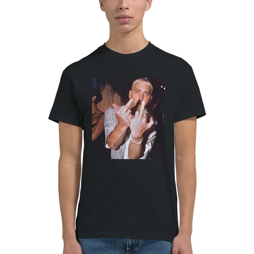 Eminem Middle Finger T-shirt, Eminem Shirt, Real Slim Shady T-Shirt, Gift For Him, Gift For Her