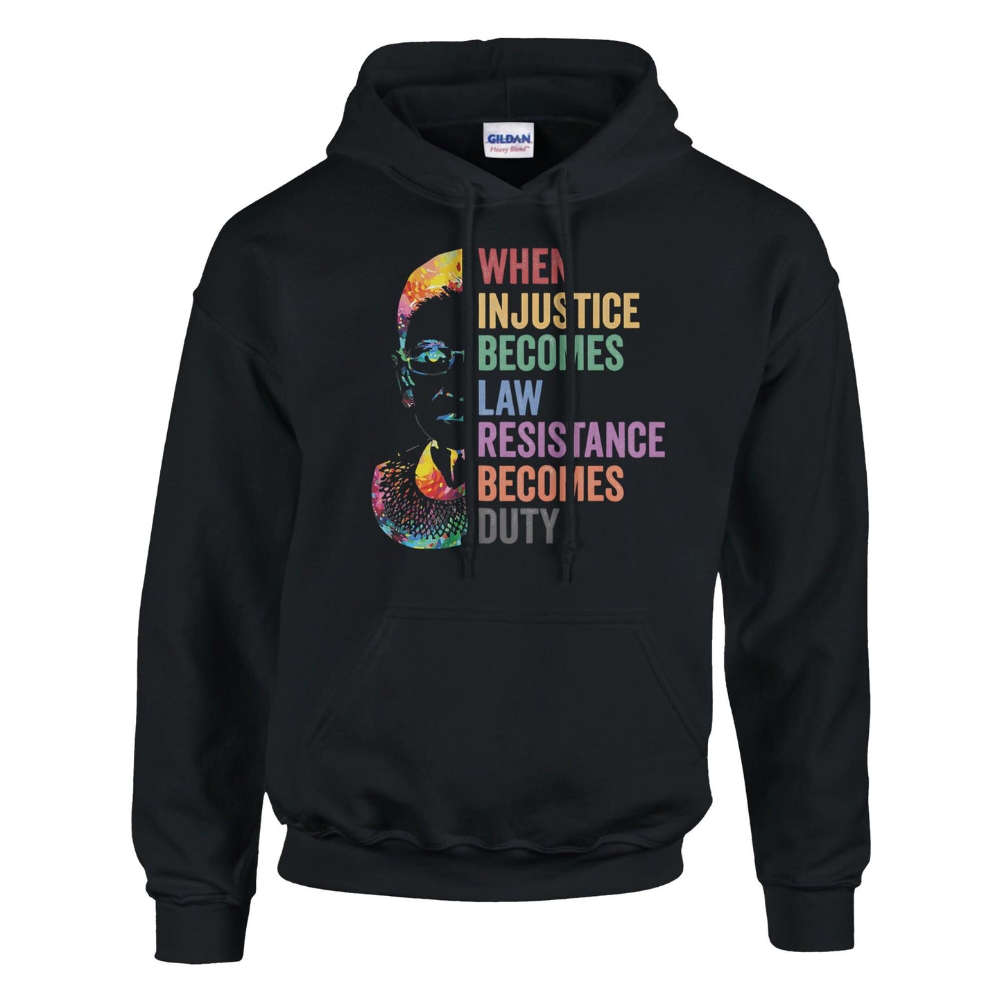 When Injustice Becomes Law, Resist, Resistance, Hoodie, Notorious RBG Shirt, Political or protest Sweatshirt, Supreme Court Notorious RBG