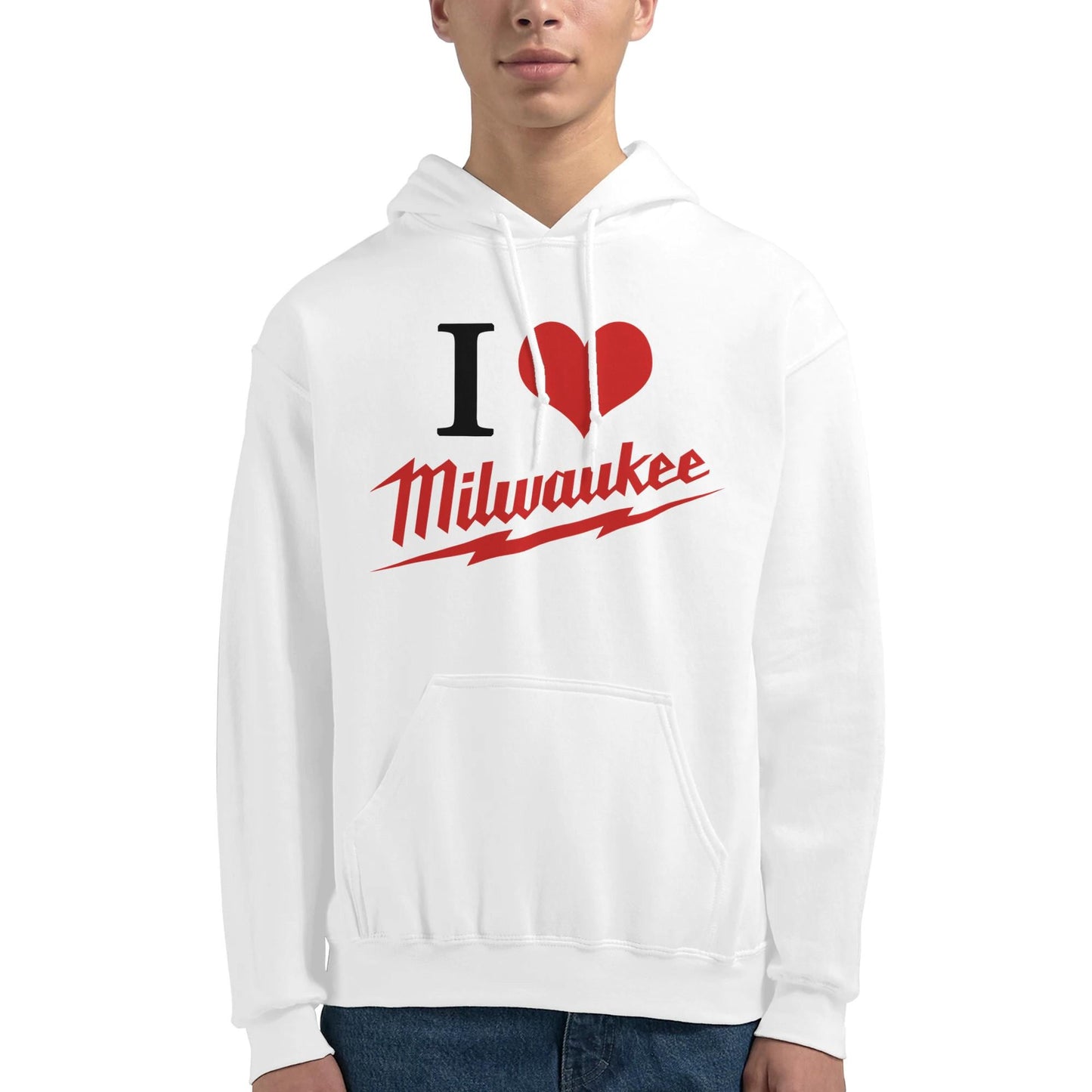 Milwaukee Tools I Love Hoodie, Milwaukee Tools Adult Unisex College Hoodie, I Love Mechanic Sweatshirt, Gift for Mechanics, Garage Work