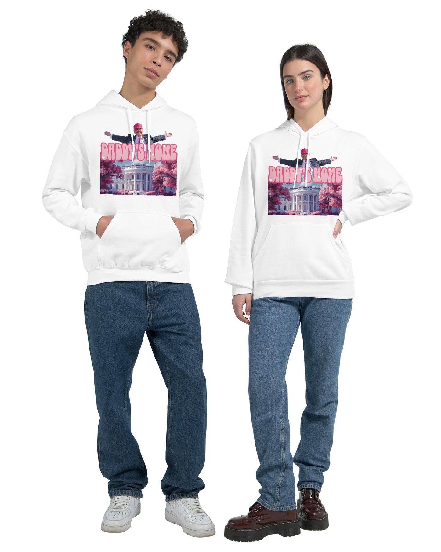 Daddy's Home Hoodie, White House Trump 2024 Sweatshirt, Gift for Republican, President Trump Shirt, Funny Trump Shirt, MAGA Tees