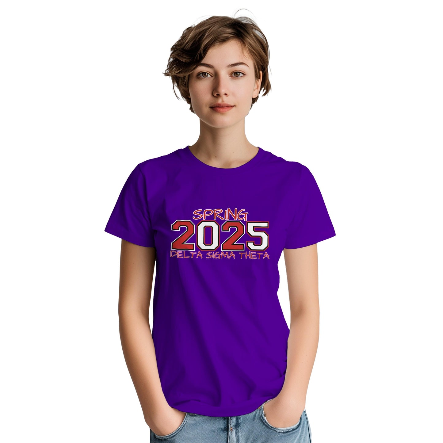 Delta Sigma Theta 2025 Spring T-shirt, Delta Sorority DST Paraphernalia Girl Shirt