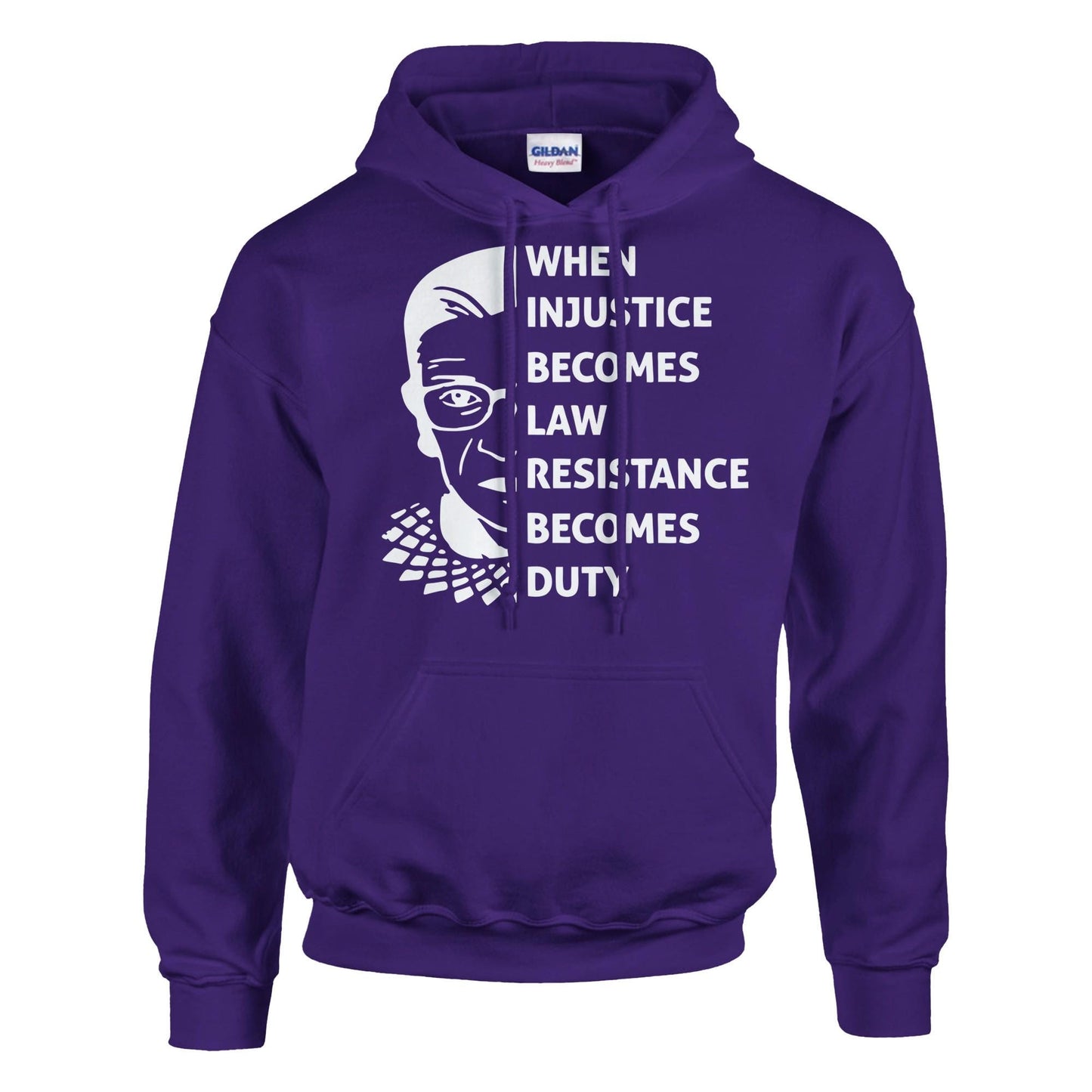 When Injustice Becomes Law, Resist, Resistance, Hoodie, Notorious RBG Shirt, Political or protest Sweatshirt, Supreme Court Notorious RBG