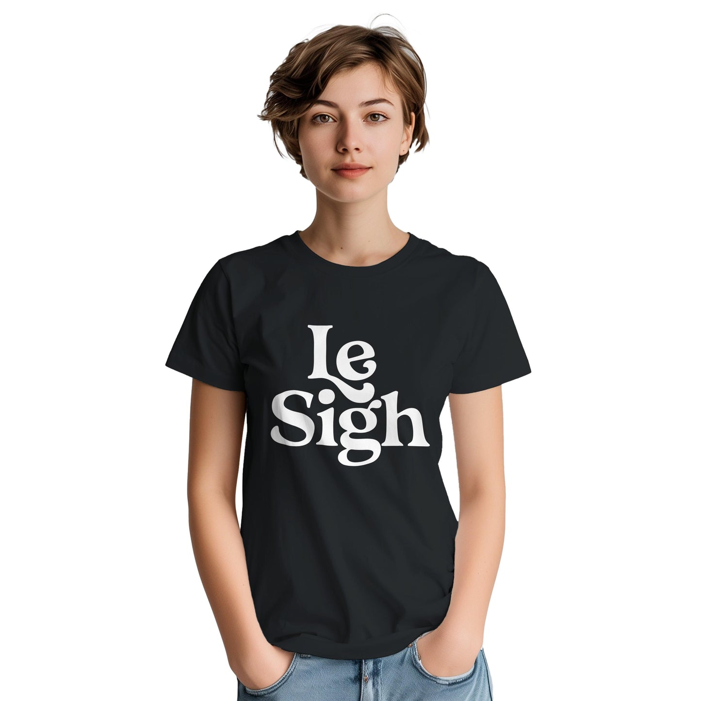 Le Sigh Graphic Tee, Unisex Gildan 5000 Shirt, Funny Sarcastic T-Shirt, Casual Soft Top