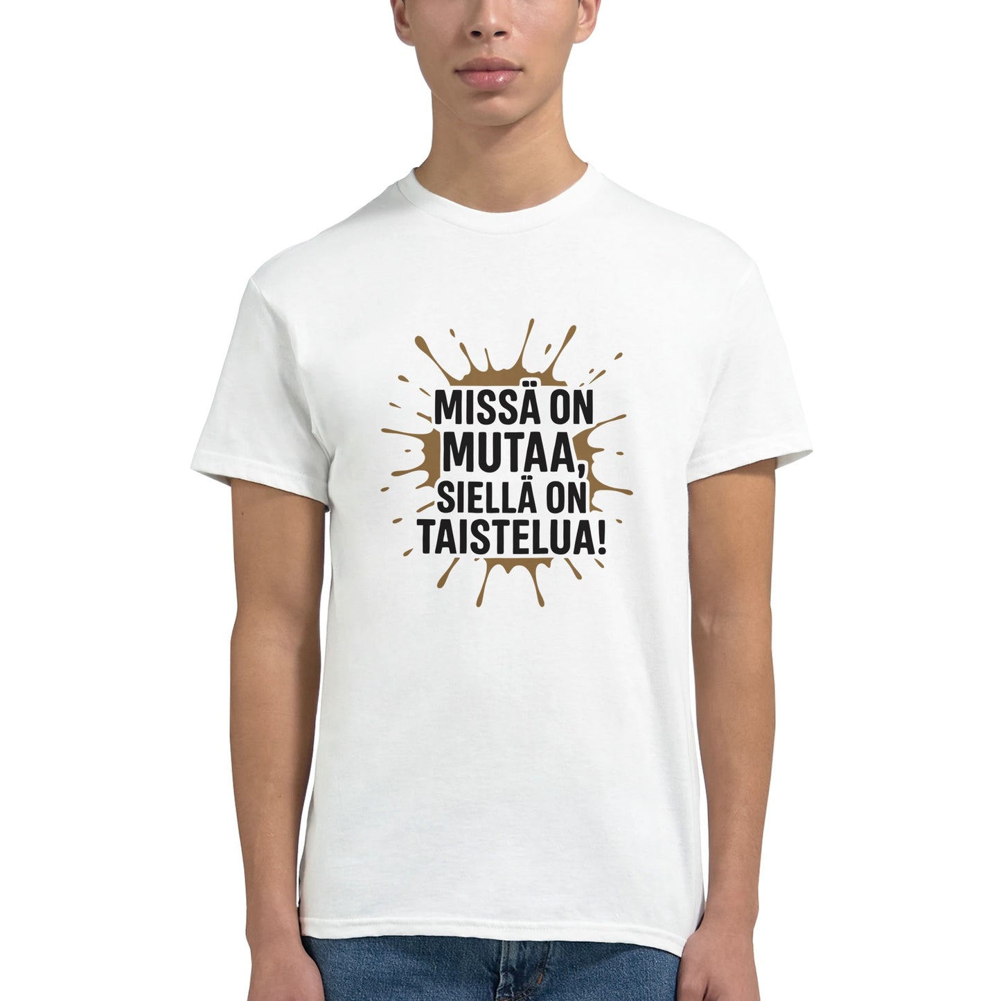Swamp Football T-Shirt | Suopotkupallo Paita | Mud Soccer Shirt Finland | Funny Finnish Sports Tee