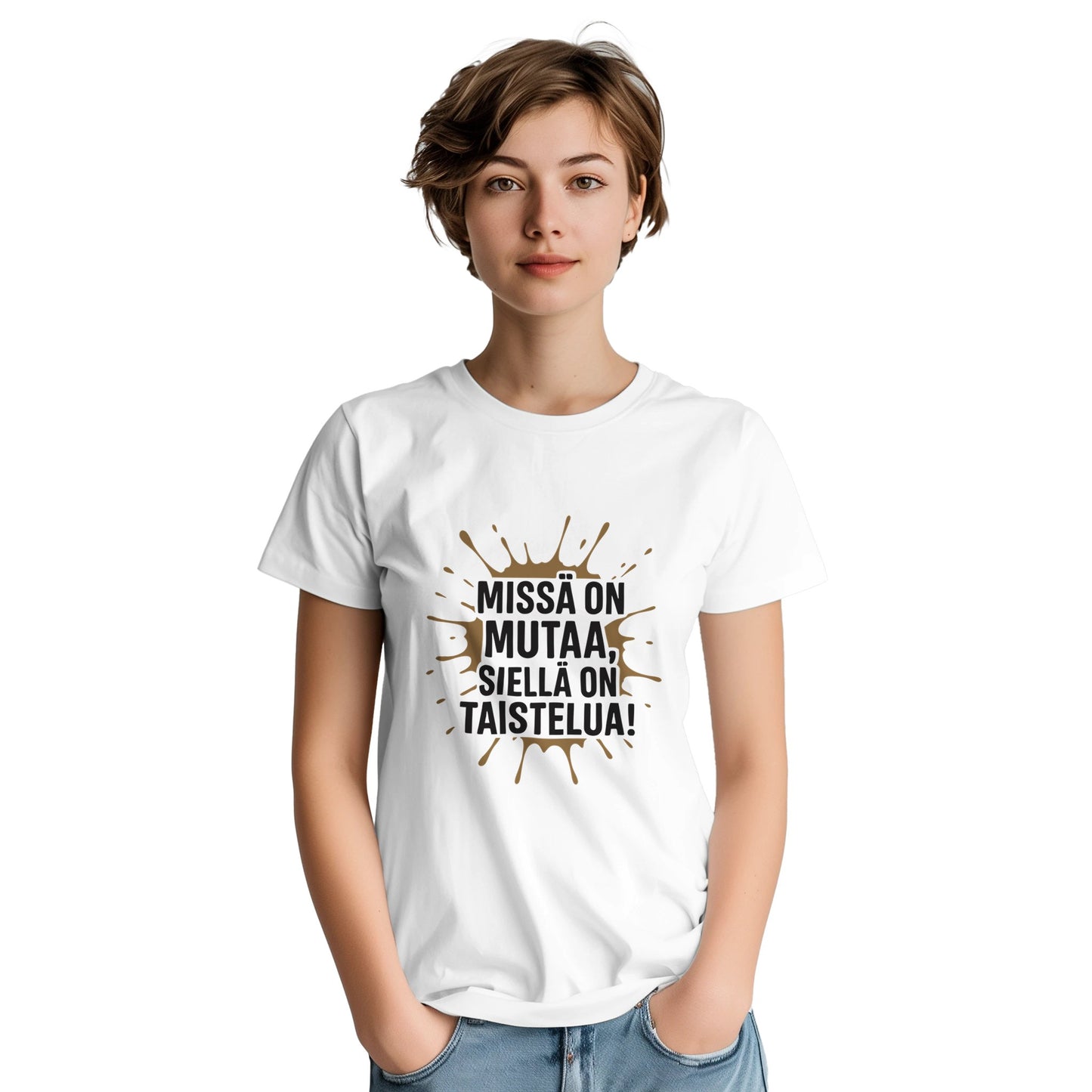 Swamp Football T-Shirt | Suopotkupallo Paita | Mud Soccer Shirt Finland | Funny Finnish Sports Tee-9