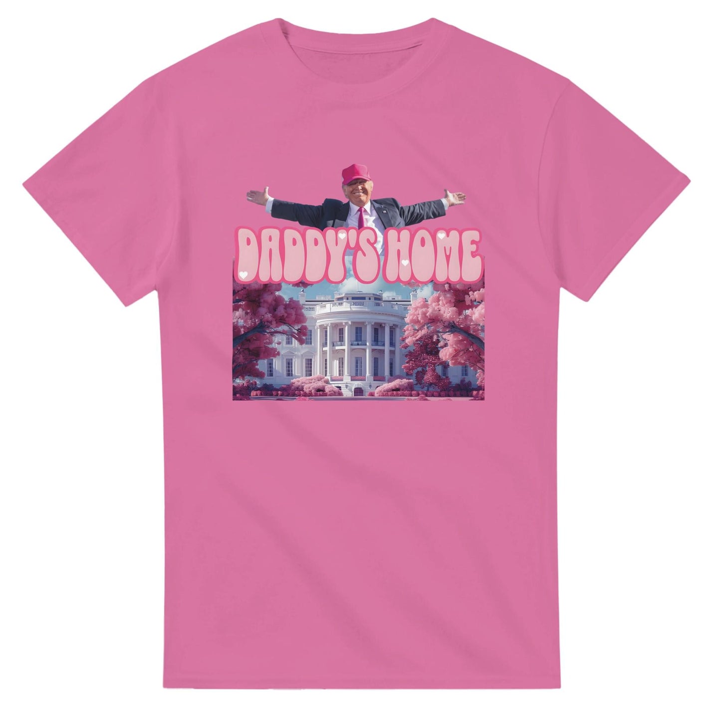 Daddy's Home Shirt, Funny Trump 2024 T-shirt, Trump For President 2024 Tee, Funny Trump Pink Shirt, Trump Gift, Republican Gifts