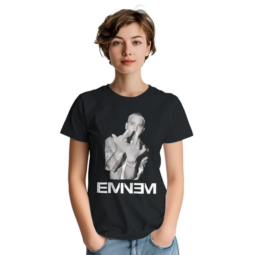 Eminem Middle Finger T-shirt, Eminem Shirt, Real Slim Shady T-Shirt, Gift For Him, Gift For Her