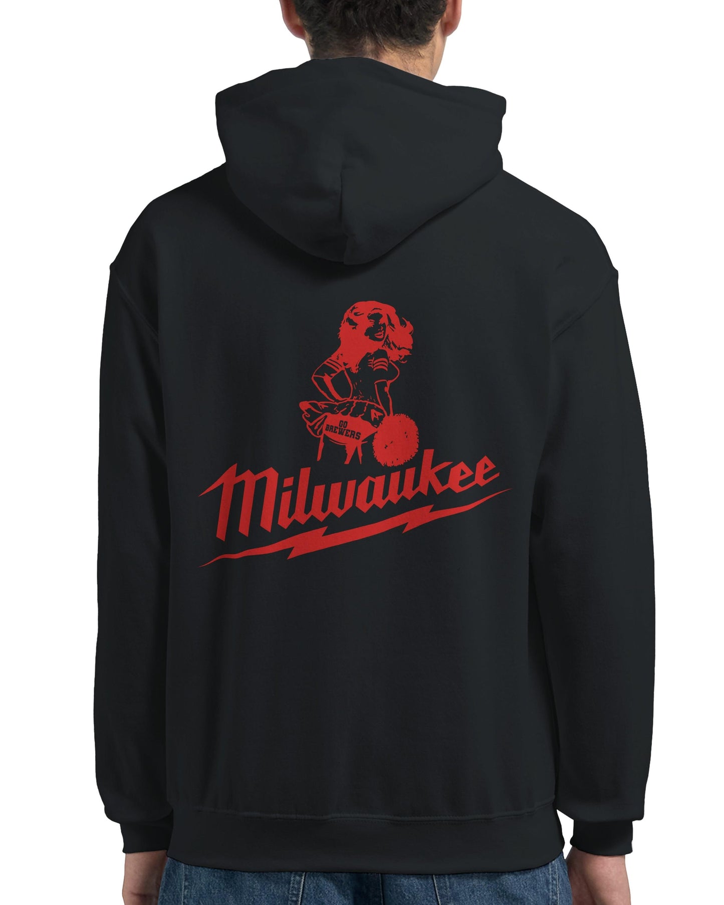 Milwaukee Girl Hoodie, Milwaukee Tools Adult Unisex College Hoodie, Hot Girl Mechanic Sweatshirt, Gift for Mechanics, Garage Work Pullover