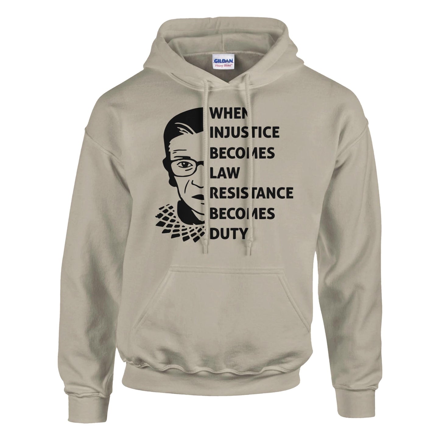 When Injustice Becomes Law, Resist, Resistance, Hoodie, Notorious RBG Shirt, Political or protest Sweatshirt, Supreme Court Notorious RBG