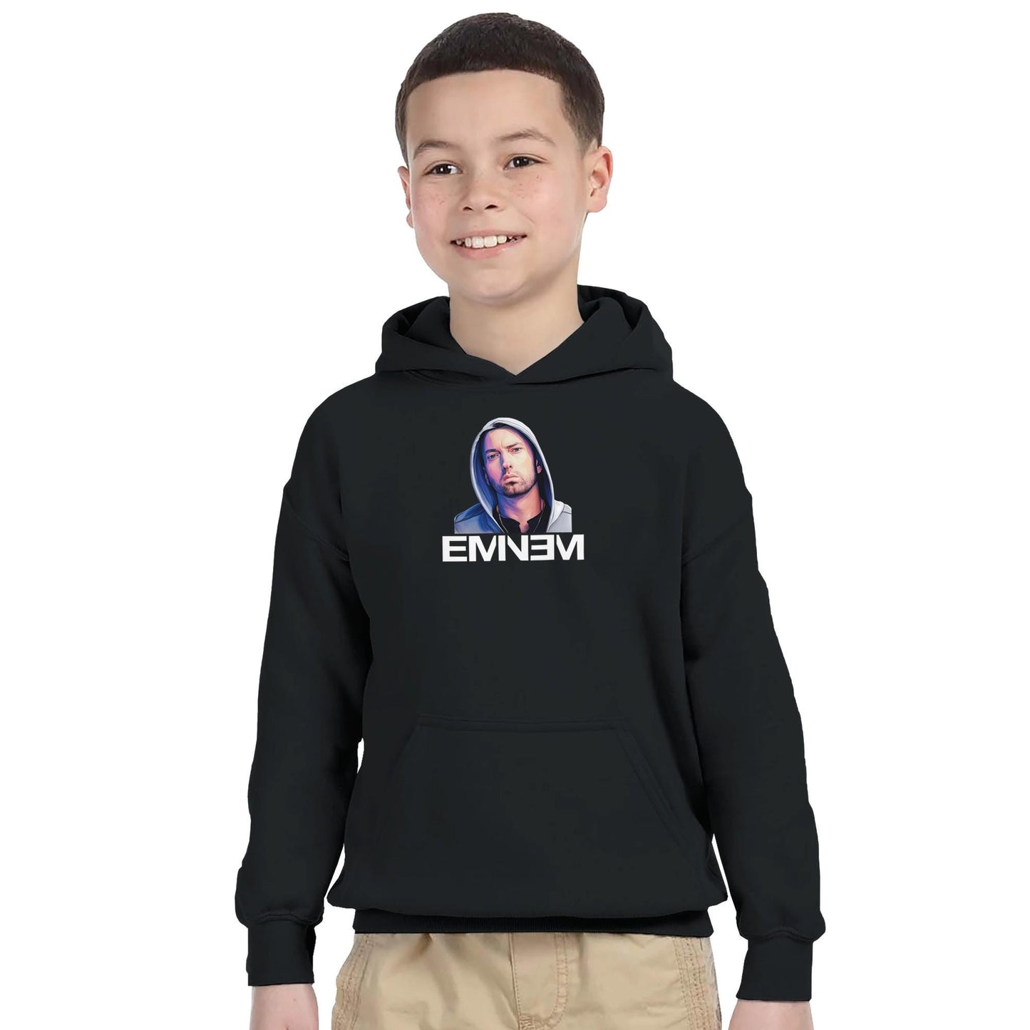 Youth Eminem Rap God Unisex Hoodie, Eminem Vintage Inspired Hoodie, Gildan 18500B, Eminem Retro Youth Hoodie, Slim Shady Merch,Birthday Gift