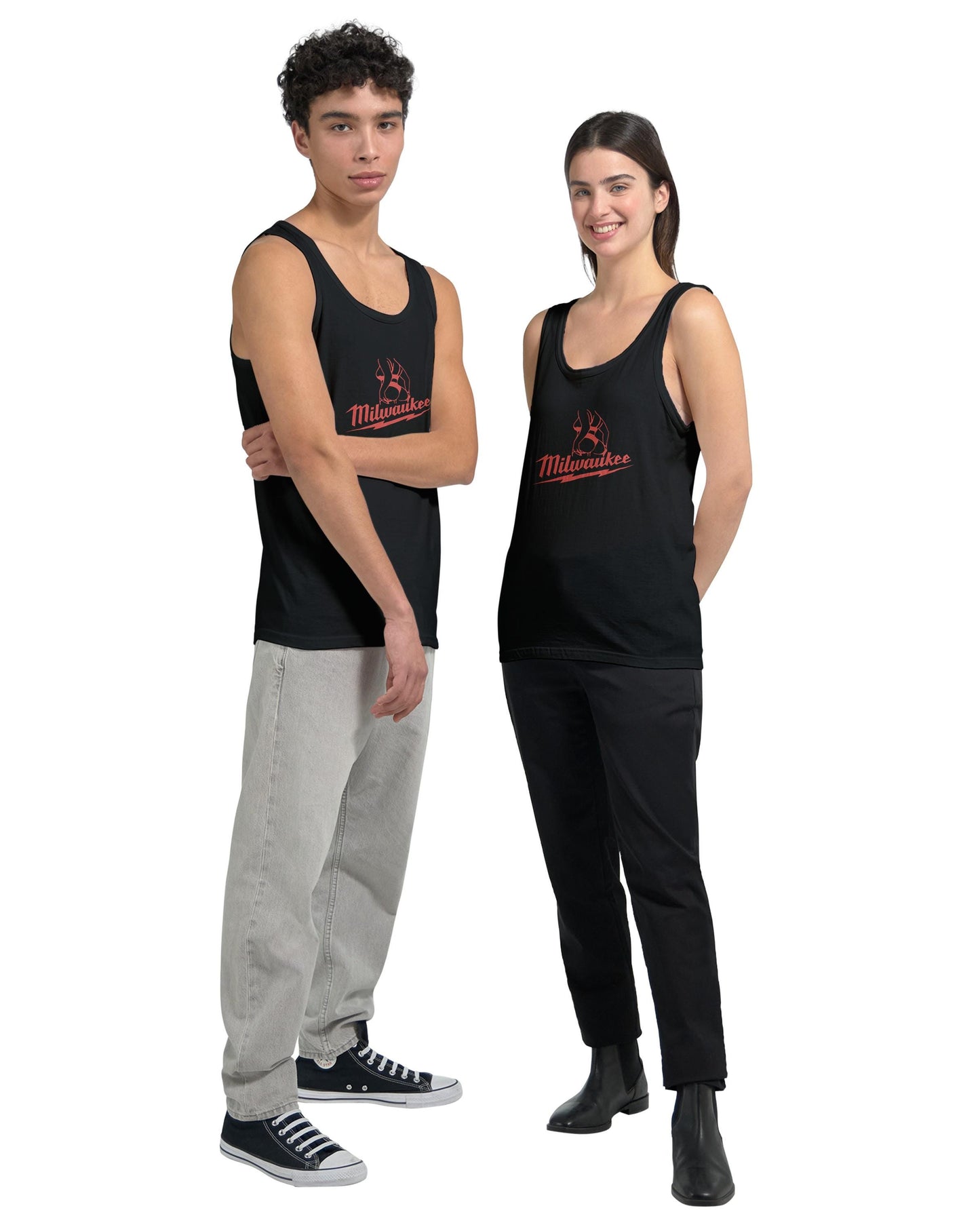 Milwaukee Girl Jersey Tank Top, Milwaukee Tools Adult Unisex Undershirt, Hot Girl Mechanic Shirt, Gift for Mechanics, Garage Work