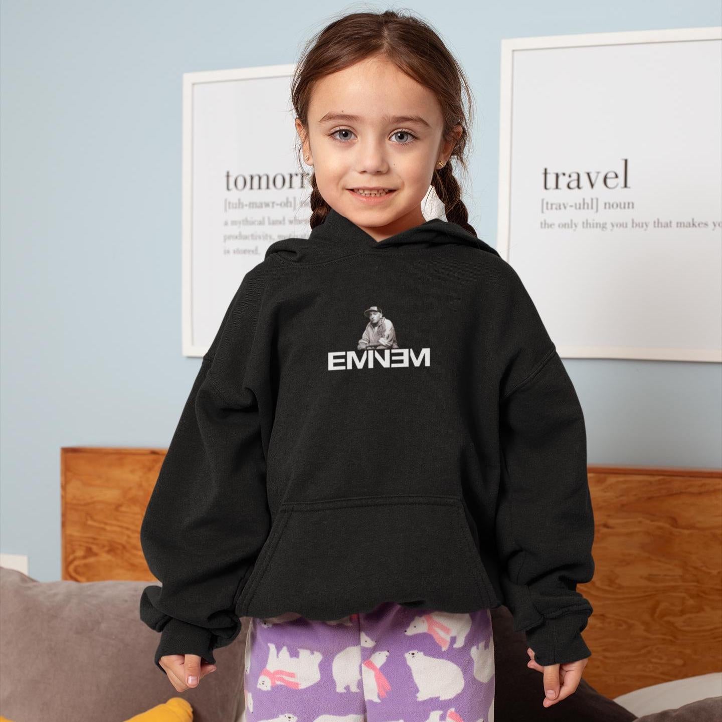 Youth Eminem Rap God Unisex Hoodie, Eminem Vintage Inspired Hoodie, Gildan 18500B, Eminem Retro Youth Hoodie, Slim Shady Merch,Birthday Gift
