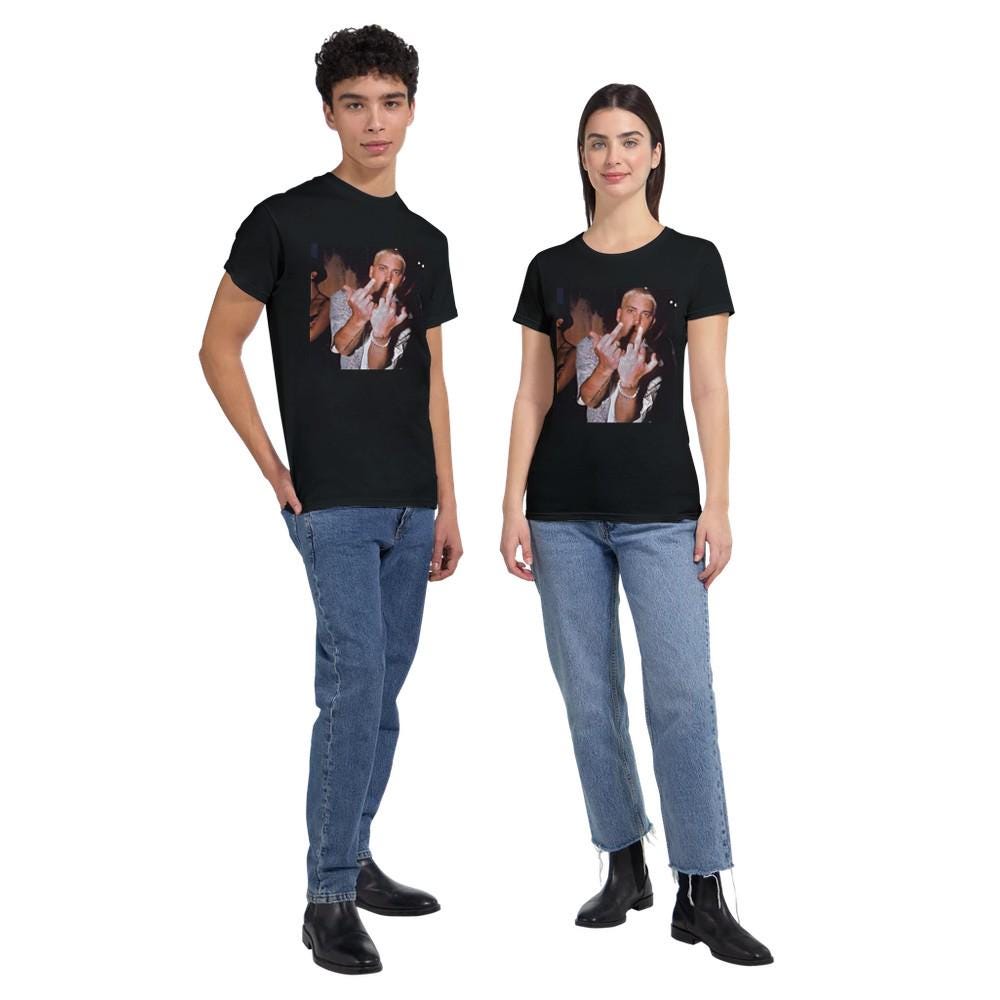 Eminem Middle Finger T-shirt, Eminem Shirt, Real Slim Shady T-Shirt, Gift For Him, Gift For Her