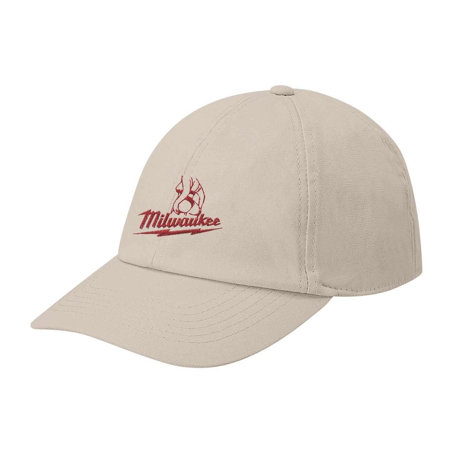 Milwaukee Girl Organic Cotton Hat, Milwaukee Tools Cap, Hot Girl Mechanic Sand Colour Cap, Gift for Mechanics, Garage Work