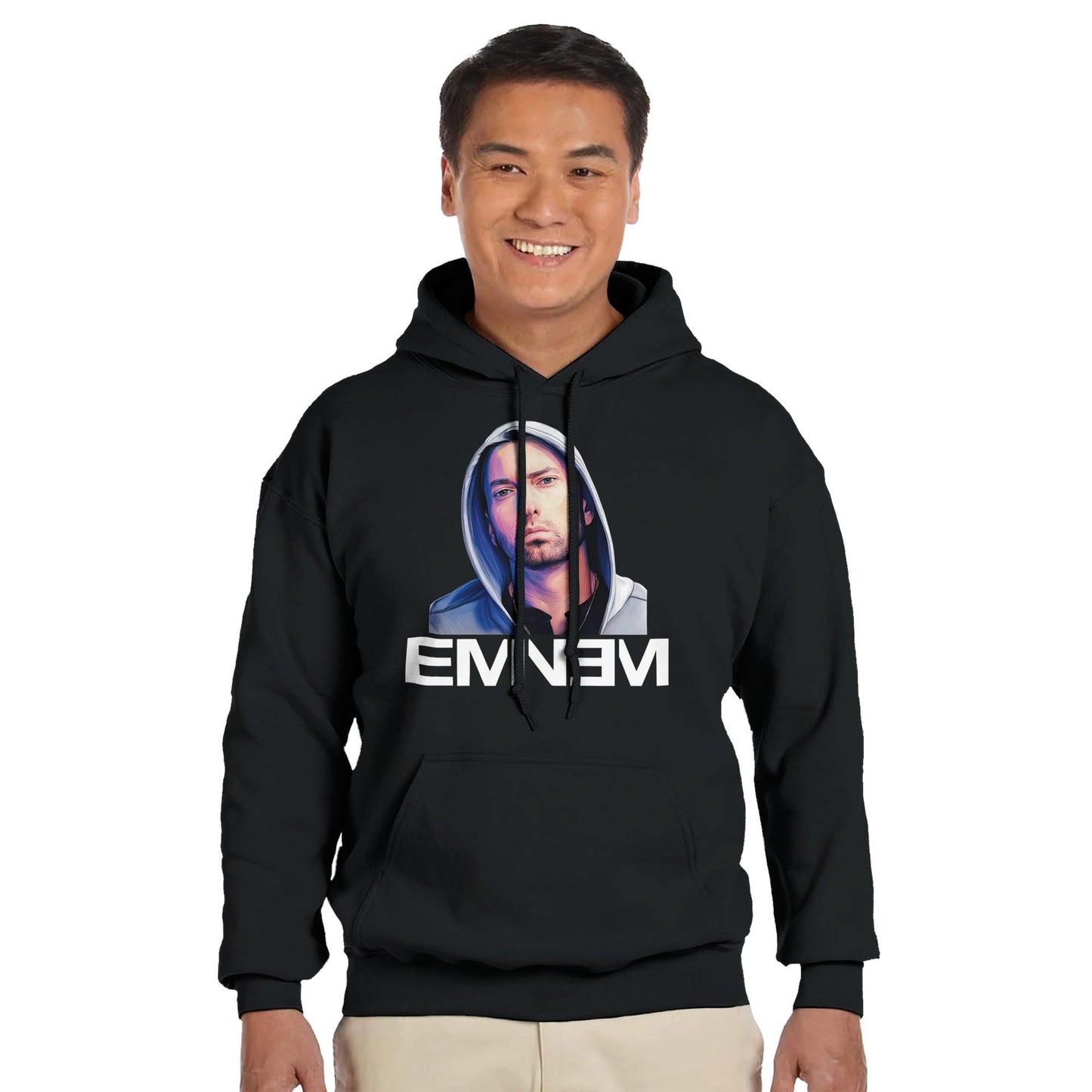 Eminem Rap God Unisex Hoodie Adult, Eminem Vintage Inspired Hoodie, Gildan 18500, Eminem Retro Adult Hoodie, Slim Shady Merch,Birthday Gift