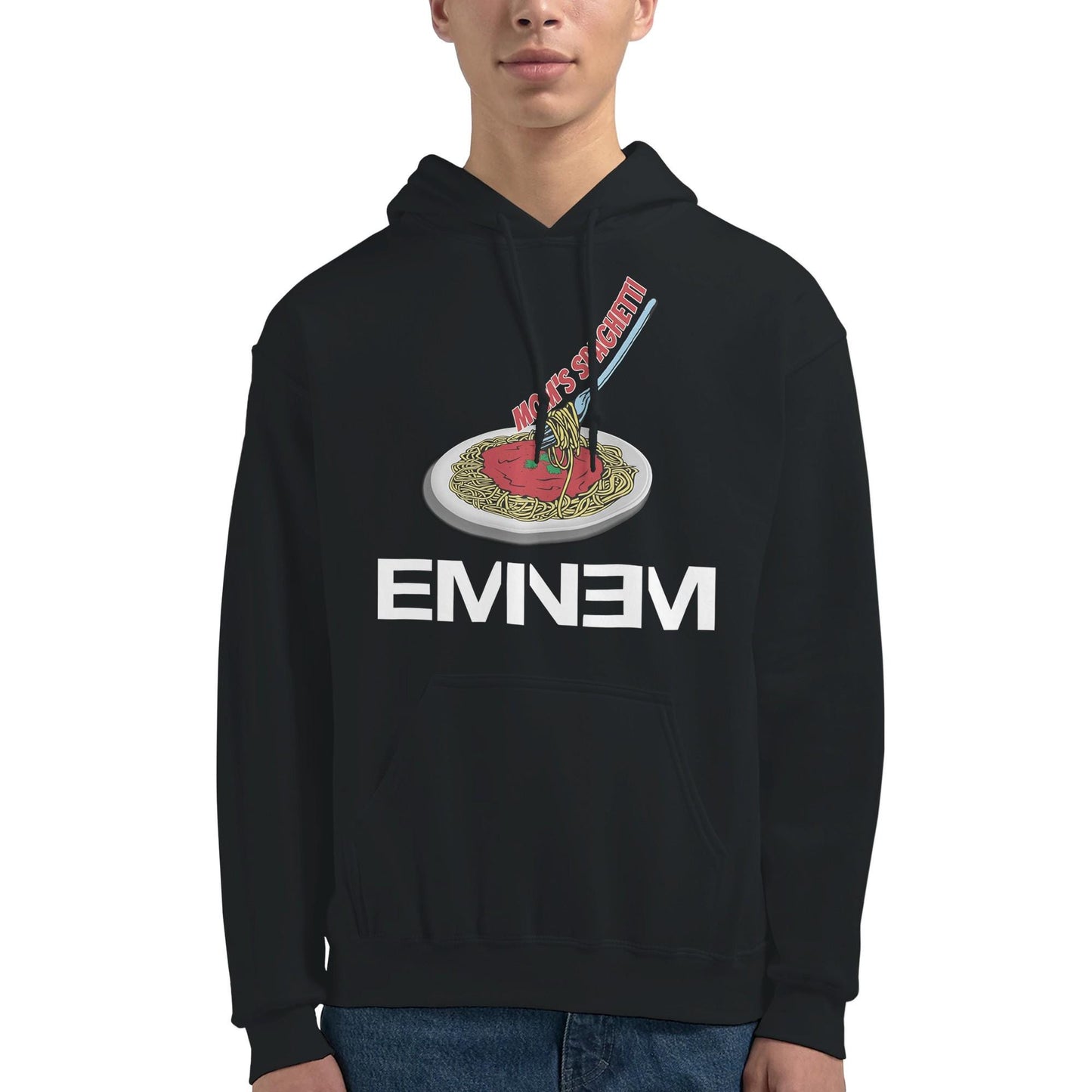 Eminem Mom's Spaghetti Rap God Unisex Hoodie Adult, Eminem Vintage Inspired Hoodie, Gildan 18500, Eminem Retro Adult Hoodie,Birthday Gift