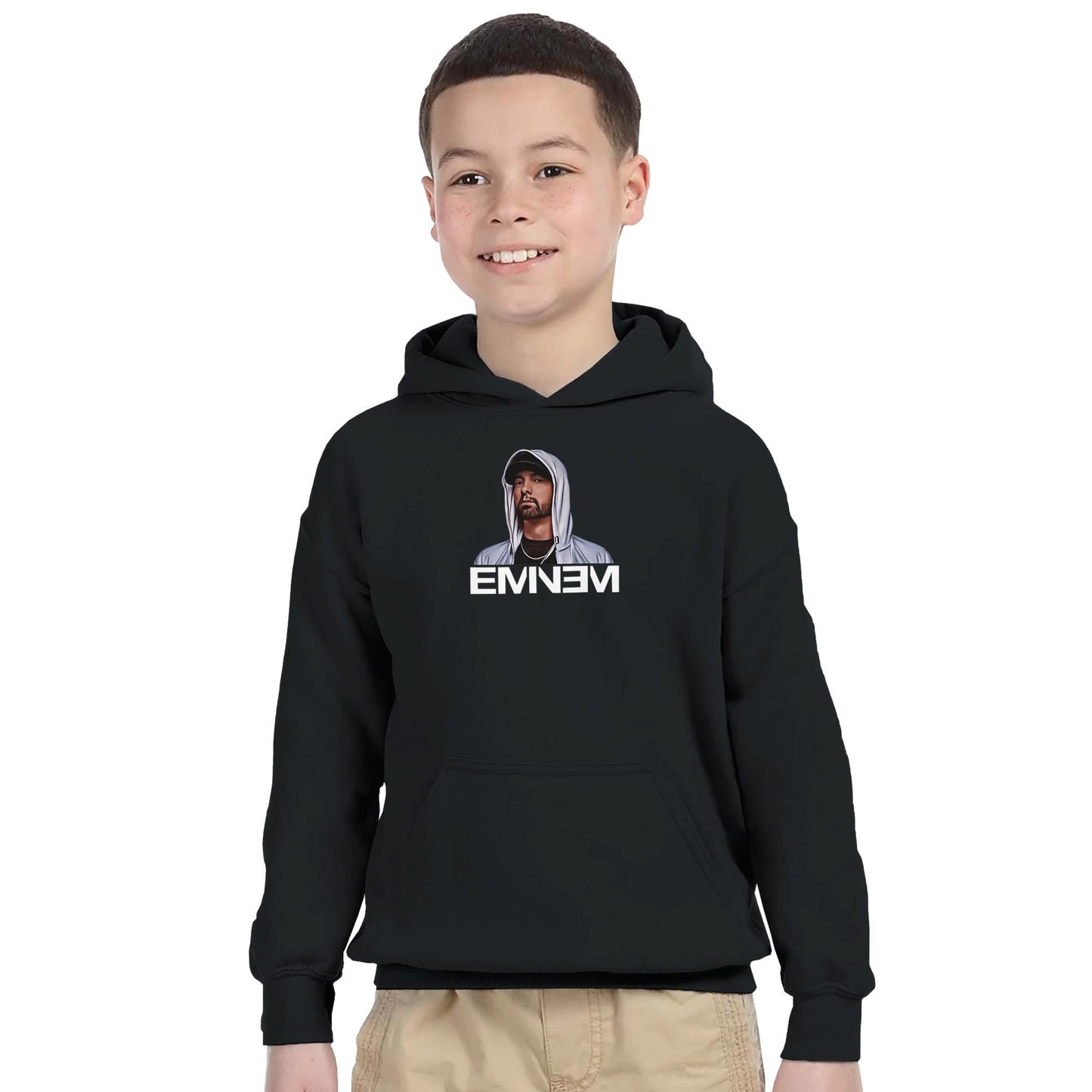 Youth Eminem Rap God Unisex Hoodie, Eminem Vintage Inspired Hoodie, Gildan 18500B, Eminem Retro Youth Hoodie, Slim Shady Merch,Birthday Gift