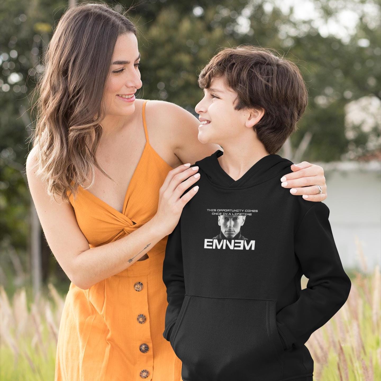Youth Eminem Rap God Unisex Hoodie, Eminem Vintage Inspired Hoodie, Gildan 18500B, Eminem Retro Youth Hoodie, Slim Shady Merch,Birthday Gift