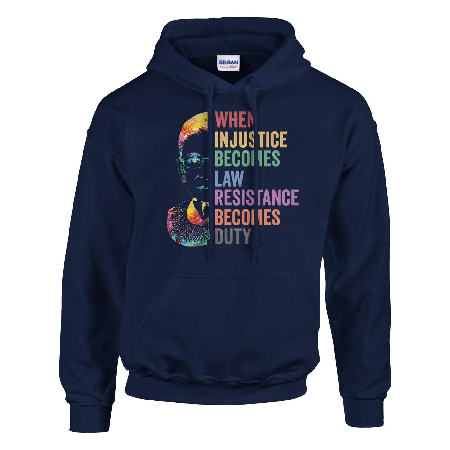 When Injustice Becomes Law, Resist, Resistance, Hoodie, Notorious RBG Shirt, Political or protest Sweatshirt, Supreme Court Notorious RBG