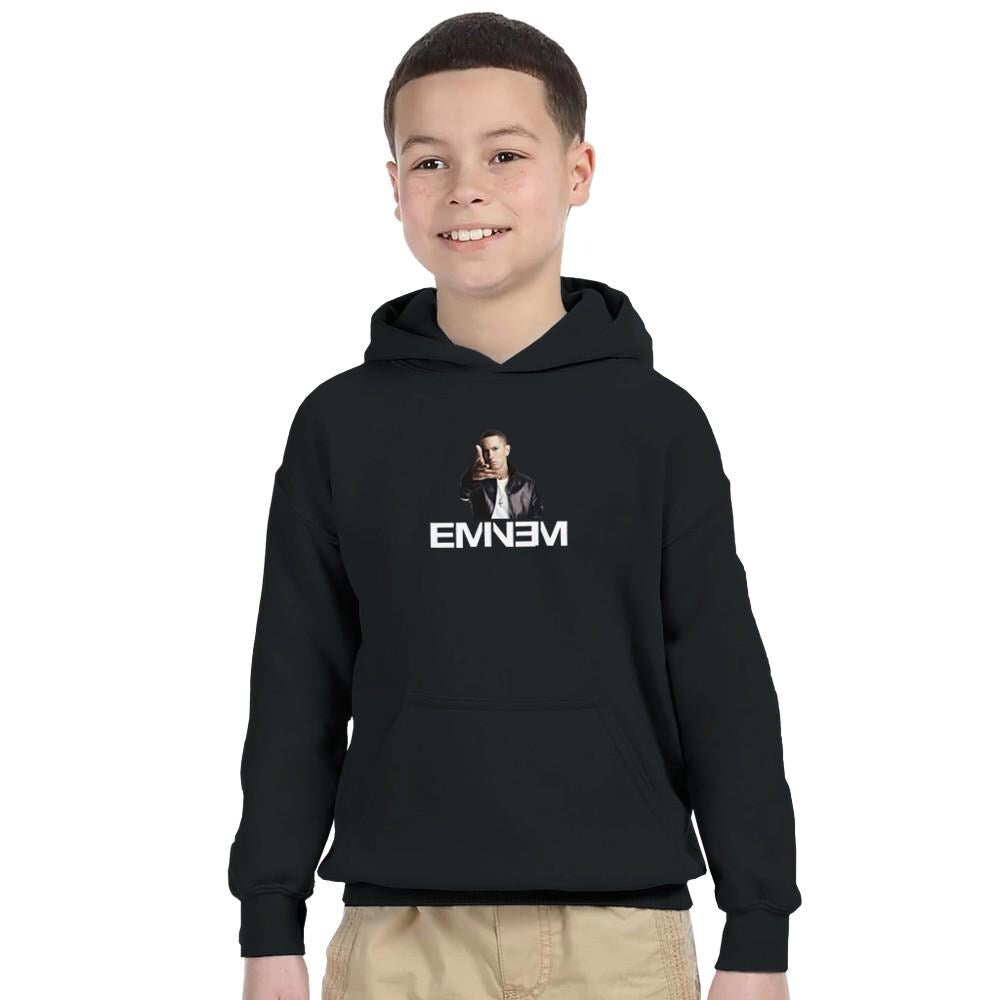 Youth Eminem Rap God Unisex Hoodie, Eminem Vintage Inspired Hoodie, Gildan 18500B, Eminem Retro Youth Hoodie, Slim Shady Merch,Birthday Gift